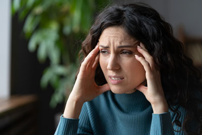 Forest Path woman with Mental Heath Issues